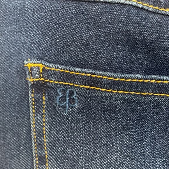 Betabrand womens medium long tall pull on bootcut jeans denim pants blue jegging - Picture 10 of 10